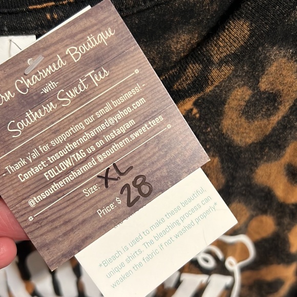 NWT Tennessee Whiskey Leopard tee - Picture 2 of 5